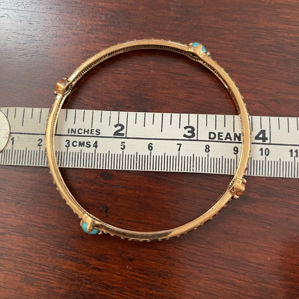 Barse Bundle Of 3 Turquoise And Agate Signed Anti… - image 4